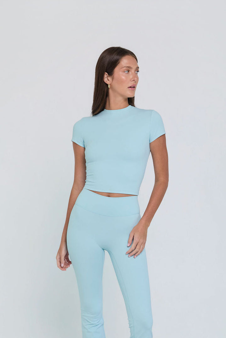 Sculpt Tee - Ice Blue