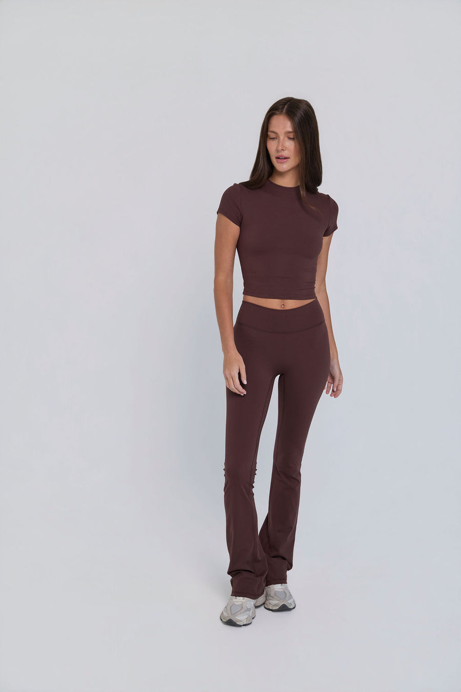 Sculpt Micro Flare Legging - Espresso